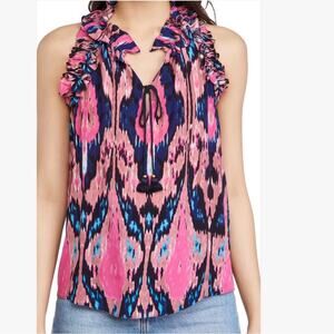 Figue Fabiana nomadic ikat pink tank top sz L